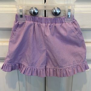 NWOT Stitchy Fish Lavender gingham shorts